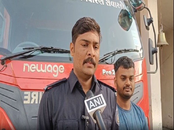 Fire officer, Godhra Mukesh Bhai Chawara. (Photo/ANI)