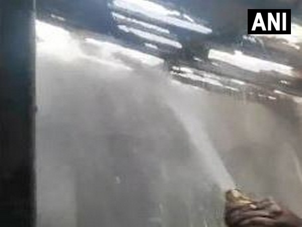 Fire personnel dousing the blaze in Tamil Nadu's Virudhunagar district (Photo/Fire Department)