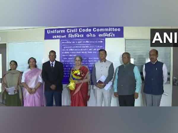 Retired justice Ranjana Prakash Desai chairs meeting of UCC committee in Gandhinagar (Photo/ANI) 
