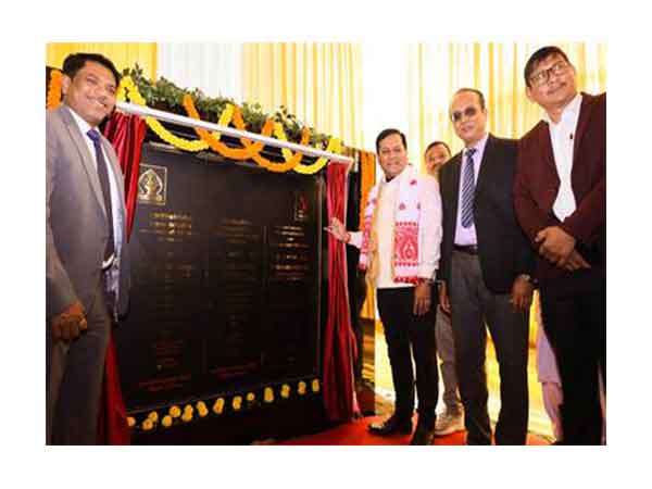 Union Minister Sarbananda Sonowal lays foundation stone for capacity expansion at AMCH in Dibrugarh (Photo/ANI)
