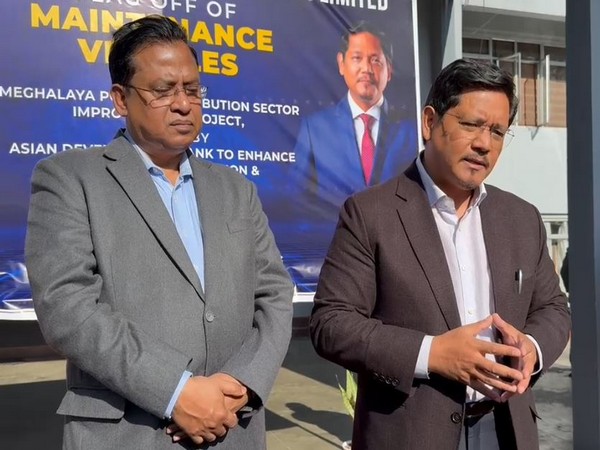 Meghalaya CM Conrad K Sagma launches One Time Settlement scheme for consumers of MeECL (Photo/ANI) 