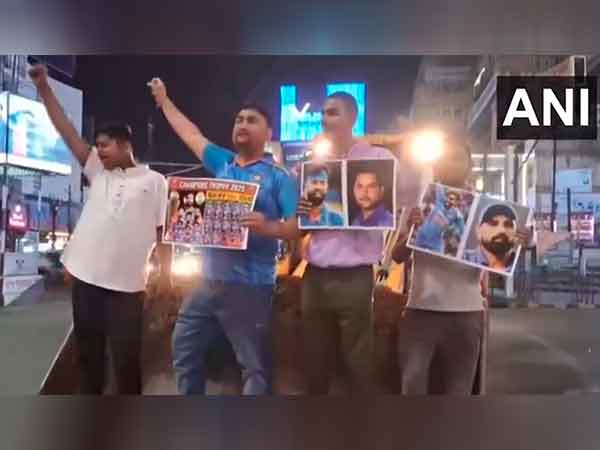 Fans celebrating in Patna. (Photo- ANI)