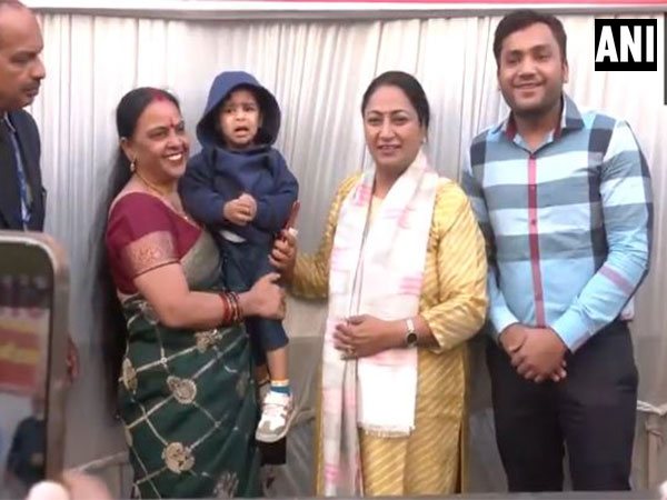 Delhi CM Rekha Gupta meets and interacts with people at her residence  (Photo/ANI)