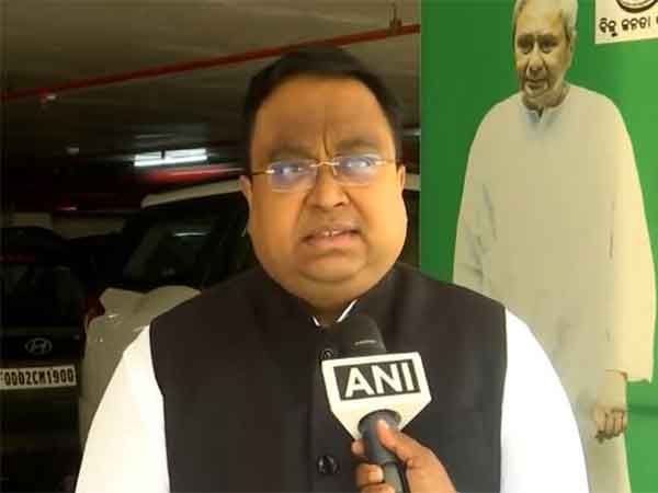  Biju Janata Dal (BJD) MP Sasmit Patra (Photo/ANI)