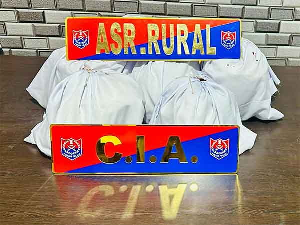 Seized drugs. (Photo/@DGPPunjabPolice)