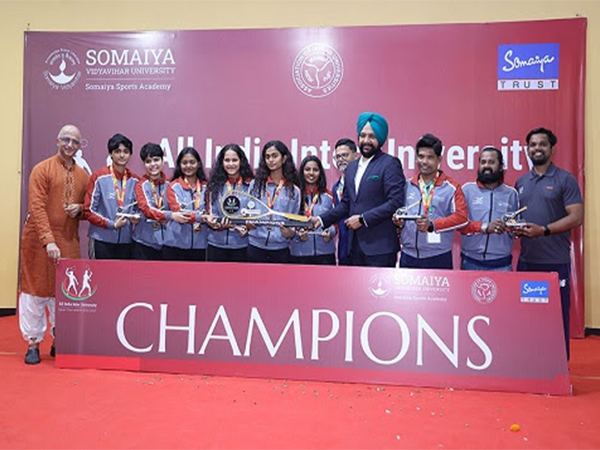 Somaiya Vidyavihar University wins Women's Championship at the  AIU National Inter-University Squash Tournament 2024-25