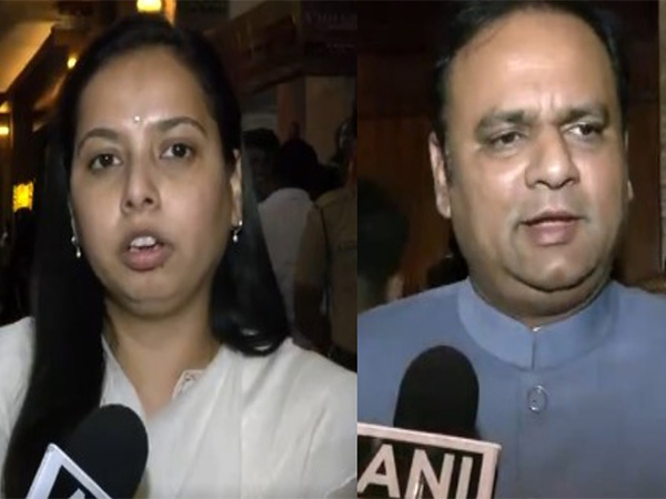 Maharashtra Minister Aditi Sunil Tatkare, Maharashtra Assembly Speaker Rahul Narwekar (Image source/ANI) 