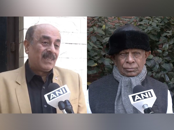 Foreign Affairs expert Robinder Sachdev and former diplomat KP Fabian (Image/ANI)