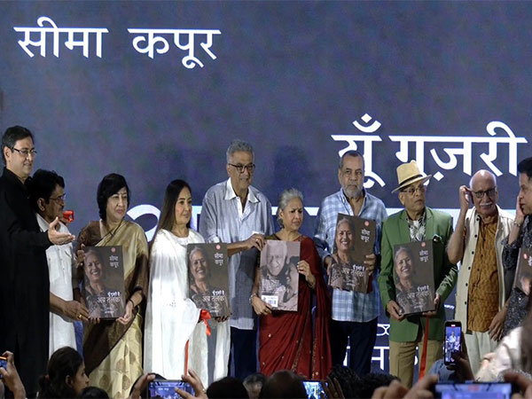 Seema Kapoor launches her autobiography ‘Yun Guzri Hai Ab Talak’ (Image source/ANI) 