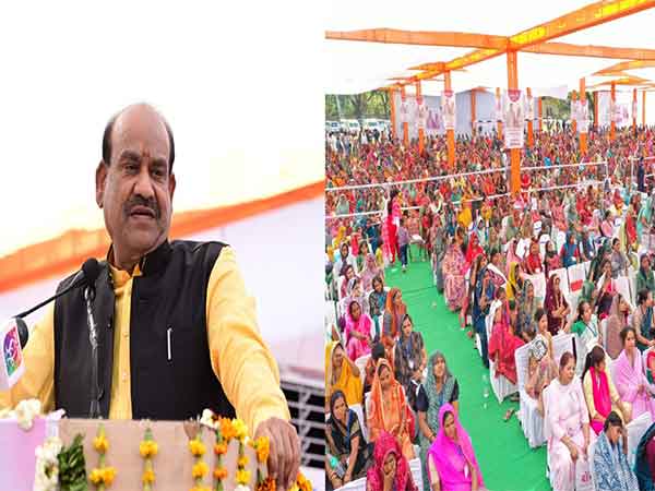 Lok Sabha Speaker Om Birla in Bundi, Rajasthan (Photo/ANI)