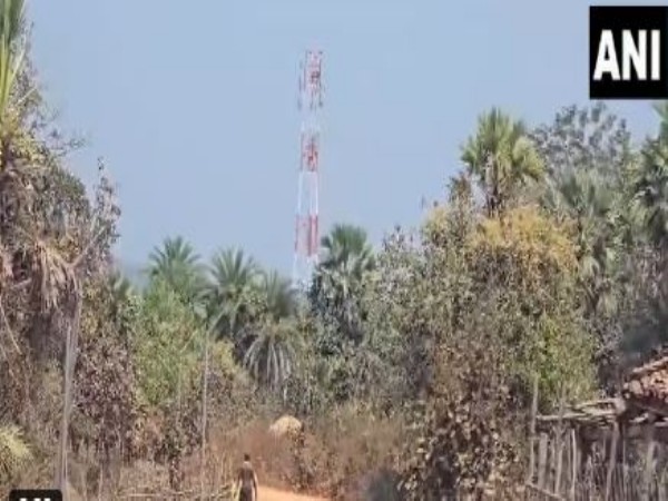  A mobile tower in Vardali, Bijapur, bringing connectivity.(Photo/ANI)