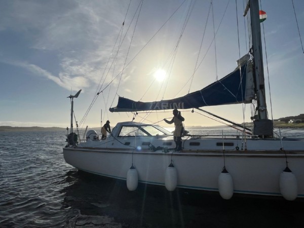 INSV Tarini heads to Cape Town (Image Credit: X/@indiannavy)