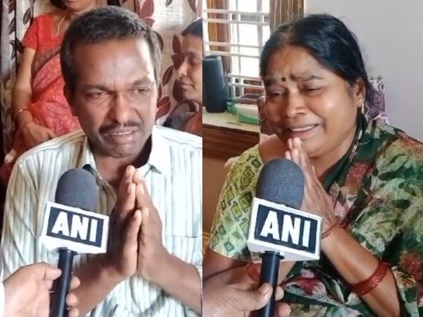 Praveen Kumar Gampa's parents (Source/ANI)
