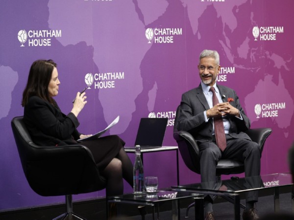 EAM S Jaishankar at Chattam House (Photo/ANI)