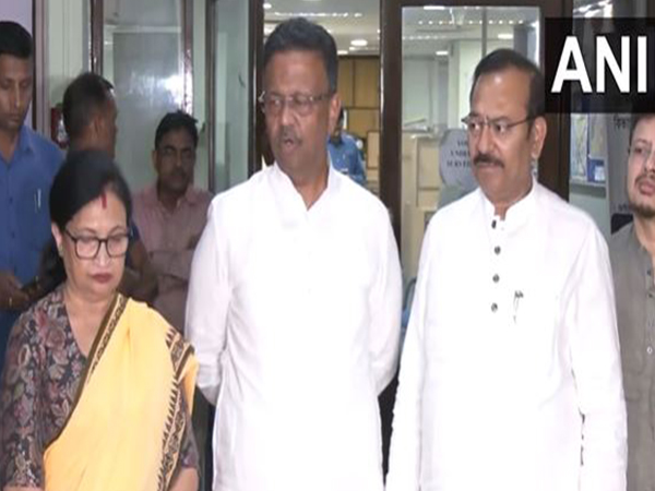 TMC delegation after visiting Election Commission office in Kolkata (Photo/ANI)