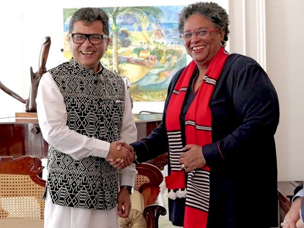 MoS External Affairs Pabitra Margherita calling upon Barbados PM Mia Mottley (Photo/ X@ PmargheritaBJP)