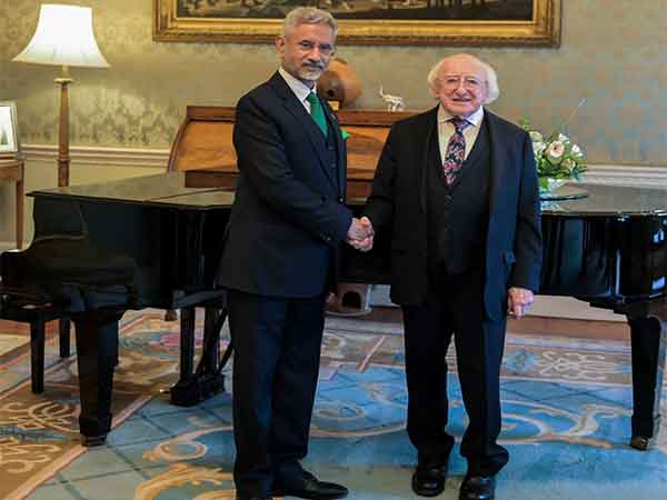 EAM Jaishankar calling upon Irish President Michael Higgins (Photo/X@DrSJaishankar)
