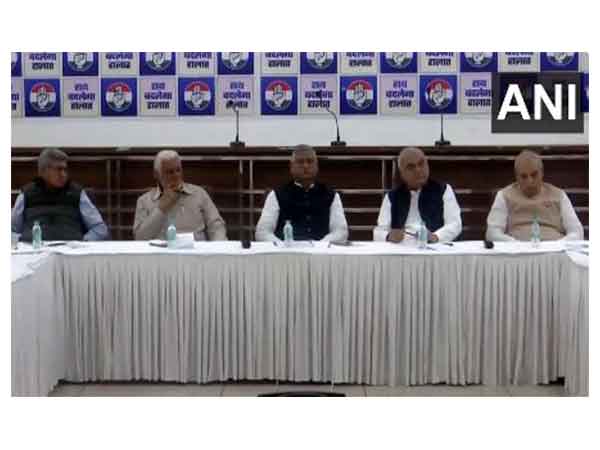 Haryana Congress held a meeting ahead of Haryana Assembly Budget Session (Photo/ANI)