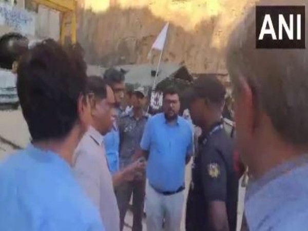 Colonel Kirti Pratap Singh, NDMA Secretary, inspects rescue efforts at the SLBC tunnel collapse site in Srisailam.(Photo/ANI)
