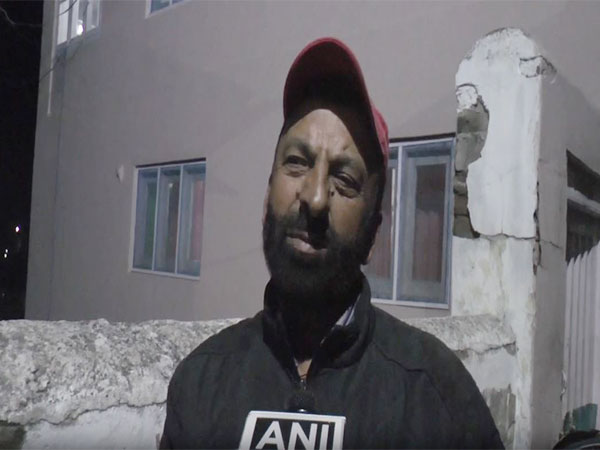 Traditional drum beater in Bhaderwah. (Photo/ANI)