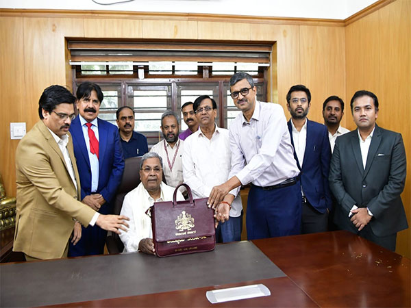 Karnataka CM Siddaramaiah with Budget document (Photo/ANI)