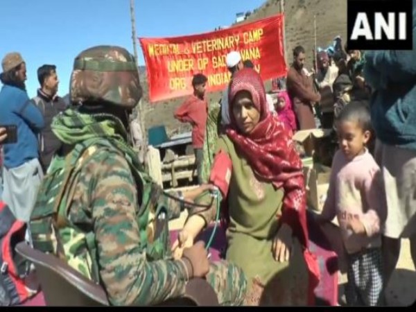 Indian Army provides medical aid in J-K's Doda (Photo/ANI)  