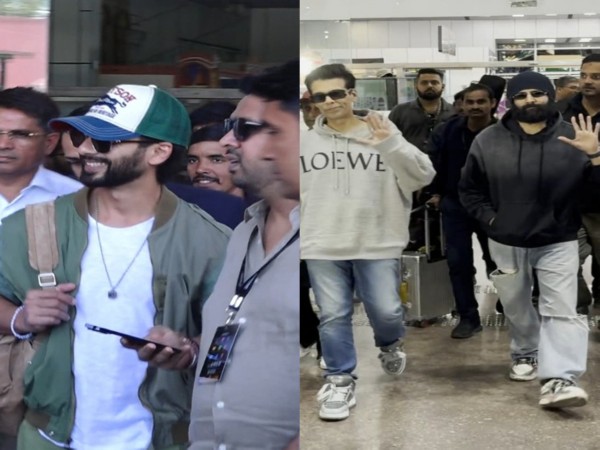 Shahid Kapoor, Karan Johar and Kartik Aaryan (Image Source: ANI)