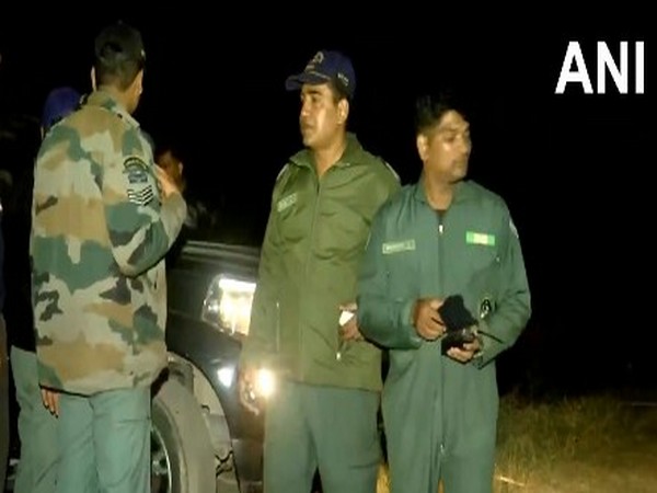 Visuals of officials being at the spot of the crash (Photo/ANI) 