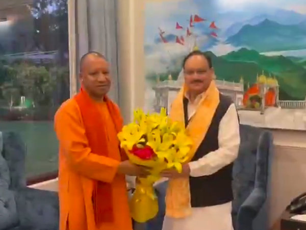 UP CM Yogi Adityanath (L), Union Minister JP Nadda (R) (Photo/X/@myogiadityanath)