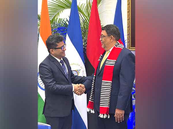 Union Minister of State for External Affairs Pabitra Margherita and Valdrack Jaentschke, Foreign Minister of Nicaragua (Image: X@PmargheritaBJP)