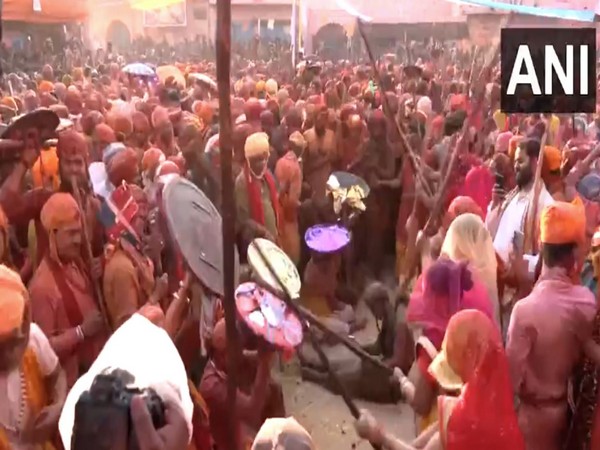 Lathmar Holi festivities begin in Mathura's Nandagaon (Photo/ANI)
