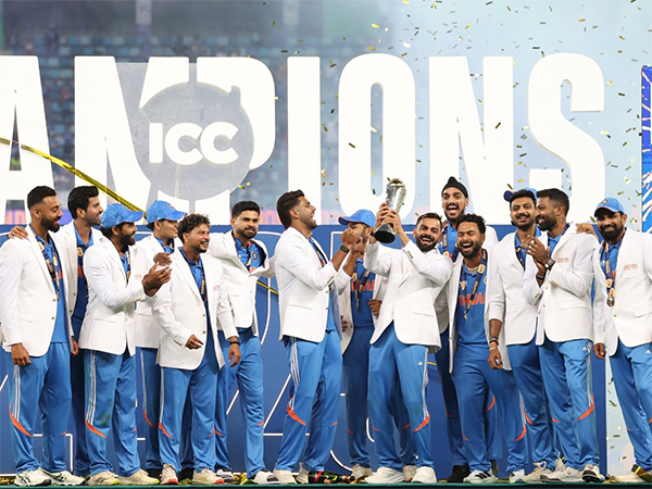 Team India after winning the Champions Trophy 2025 (Photo: X@GautamGambhir)