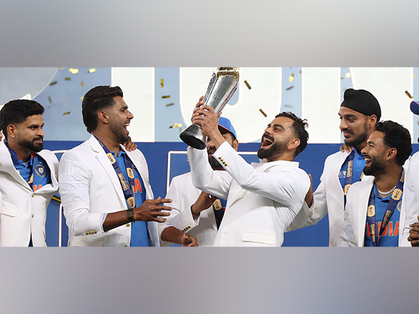 Virat Kohli lifting the ICC Champions Trophy 2025 (Photo: ICC) 