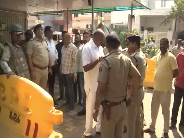 ED raids at Bhupesh Baghel's residence. (Photo/ANI)