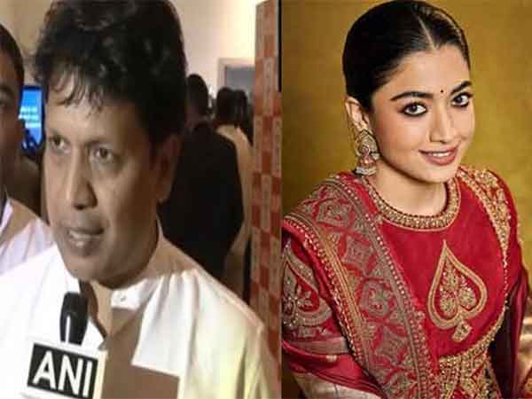 MLA Bharat Shetty, Rashmika Mandanna (Photo source: ANI/Instagram/@rashmikamandanna)