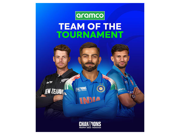 Mitchell Santner, Virat Kohli, and  Azmatullah Omarzai (Photo: X/@ICC)