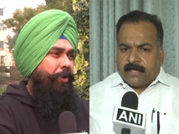 Congress MP Manickam Tagore (R), AAP MP Malvinder Singh Kang (L) (Photo/ANI)