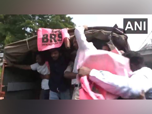 BRS members detained by police (Photo/ANI) 