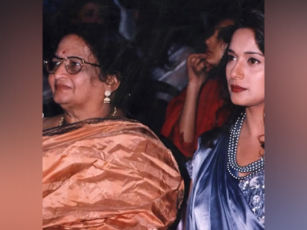 Late Snehlata Dixit, Madhuri Dixit (Image source: Instagram/ @madhuridixitnene) 