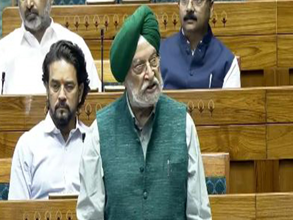 Union Minister for Petroleum and Natural Gas, Hardeep Singh Puri (Image/SansadTV)