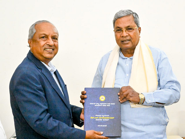 Justice Nagamohan Das submits committee report to CM Siddaramaiah (Photo: @CMofKarnataka/X)