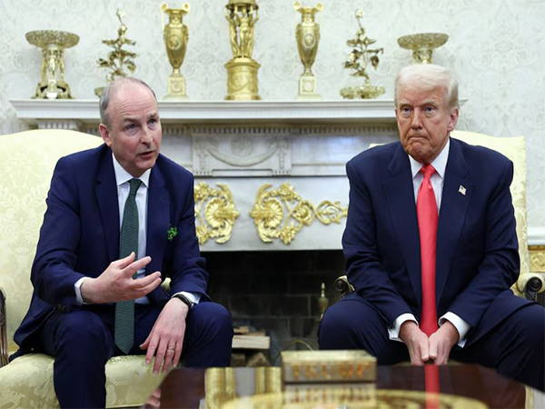 Ireland PM Micheal Martin, US President Donald Trump (Photo credit: Reuters)