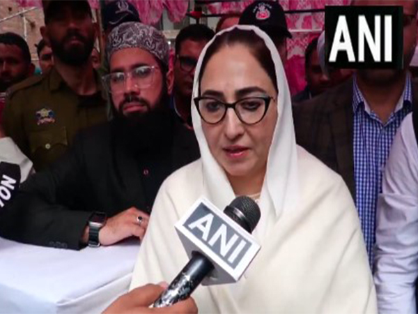 Jammu and Kashmir Waqf Board president Darakhshan Andrabi (Photo/ANI)
