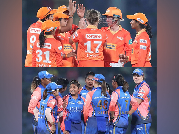 Team Gujarat Giants and Mumbai Indians (Photo: WPL)