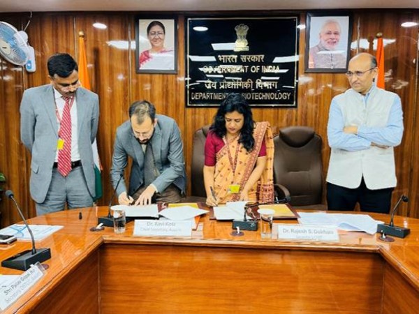 Assam govt, Department of Biotechnology sign MoU. (Photo/ANI)