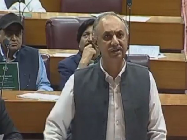 Pakistan Tehreek-e-Insaf leader Omar Ayub in the National Assembly of Pakistan (Photo/X@PTIofficial)