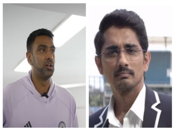 India's spin wizard Ravichandran Ashwin  and actor Siddharth (Image source: Instagram @