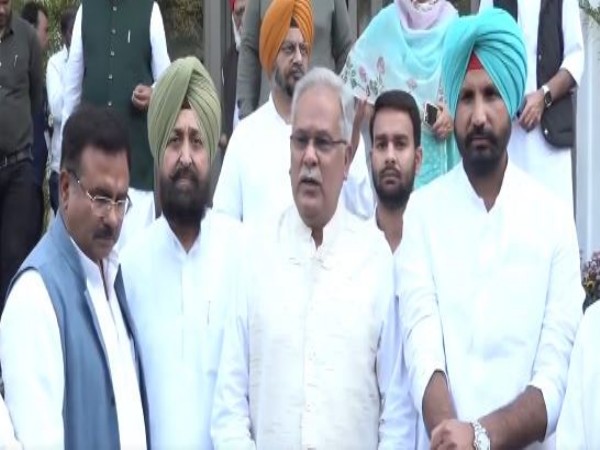 Congress leader Bhupesh Baghel with leaders (Photo: INC/X)