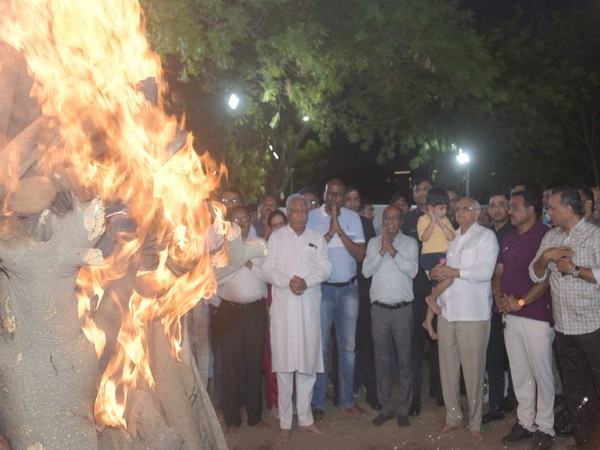 Gujarat CM Bhupendra Patel extends wishes on occasion of Holi (Photo/ANI) 