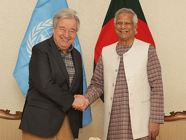 UN Secretary-General António Guterres meets Bangladeshi Chief Advisor Muhammad Yunus. (Photo: X/ @antonioguterres)